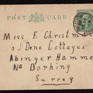 Lot 232 - GREAT BRITAIN: Christmas 1909 a man sends a hand-drawn postcard to his "gal" and a picture is worth 1000 words - Image 2