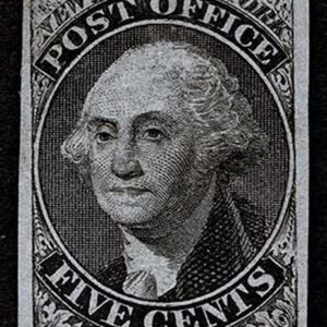 Lot 236 - SPERATI Reproduction: New York, N.Y., 1848 5c black on blush - Image 1