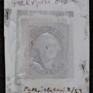 Lot 240 - SPERATI Reproduction: 1845 5c,reversed clich?  on celluloid in black - Image 1