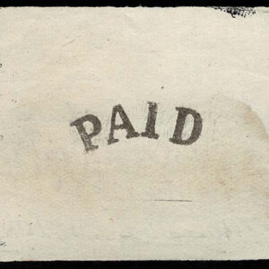 Lot 246 - SPERATI Reproduction: Cancellation, "PAID: curved arc  in black on paper - Image 1