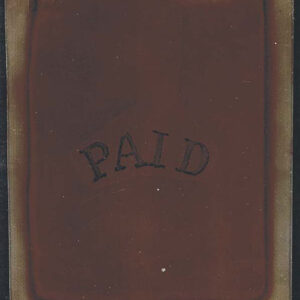 Lot 248 - SPERATI Reproduction: Cancellation,  "PAID"  curved arc  in negative on transparent celluloid - Image 1