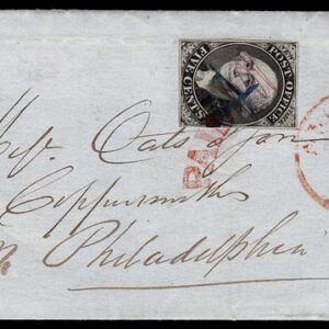 Lot 251 - UNITED STATES: Postmasters Provisional, New York, 5c black - Image 1