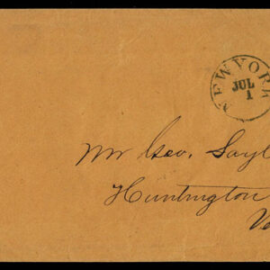 Lot 254 - UNITED STATES: Forgery; 1851-1861; 12c Two BISECTS "used" on  twocovers - Image 1