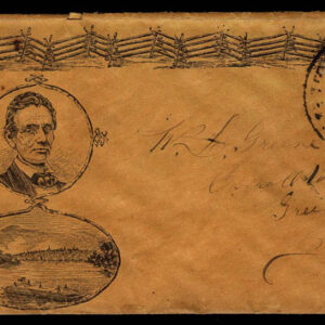 Lot 255 - UNITED STATES: 1857 rare Campaign Cover, the 3c rose has been added to the cover - Image 1