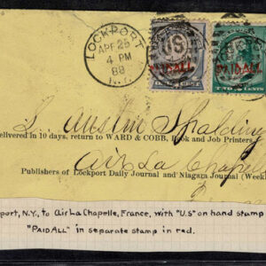 Lot 264 - UNITED STATES: Classic Fancy Cancels Forgeries; 22 covers and 2 stamps - Image 5