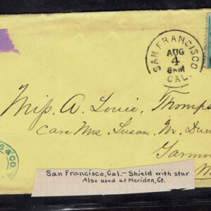 Lot 264 - UNITED STATES: Classic Fancy Cancels Forgeries; 22 covers and 2 stamps - Image 9