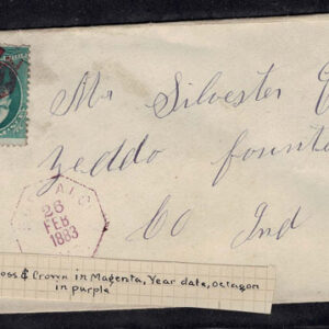 Lot 264 - UNITED STATES: Classic Fancy Cancels Forgeries; 22 covers and 2 stamps - Image 21