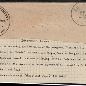 Lot 264 - UNITED STATES: Classic Fancy Cancels Forgeries; 22 covers and 2 stamps - Image 34