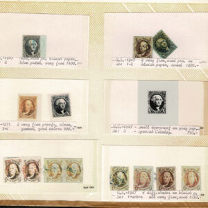 Lot 265 - UNITED STATES FORGERIES & FANTASIES: 19th Century approximately 975  "stamps" - Image 1