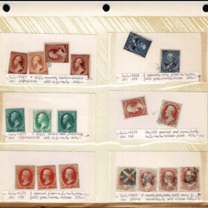 Lot 265 - UNITED STATES FORGERIES & FANTASIES: 19th Century approximately 975  "stamps" - Image 48