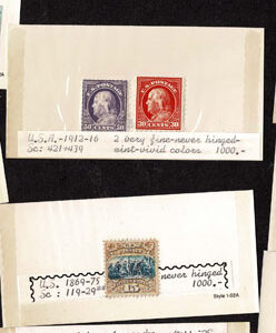 Lot 265 - UNITED STATES FORGERIES & FANTASIES: 19th Century approximately 975  "stamps" - Image 73