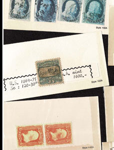 Lot 265 - UNITED STATES FORGERIES & FANTASIES: 19th Century approximately 975  "stamps" - Image 75