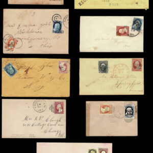 Lot 268 - UNITED STATES: 1850's 3c reds plus others - Image 1