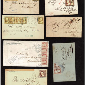 Lot 268 - UNITED STATES: 1850's 3c reds plus others - Image 3