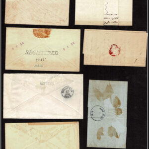 Lot 268 - UNITED STATES: 1850's 3c reds plus others - Image 4