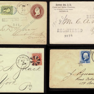 Lot 269 - UNITED STATES: Early Perforated Issues to 90c, 33 Covers - Image 1