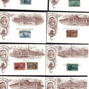 Lot 275 - UNITED STATES FORGERIES & FANTASIES: 1893 Columbians Expositions, tickets and postcards; 6 tickets - - Image 1