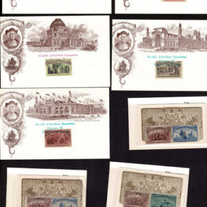 Lot 275 - UNITED STATES FORGERIES & FANTASIES: 1893 Columbians Expositions, tickets and postcards; 6 tickets - - Image 3