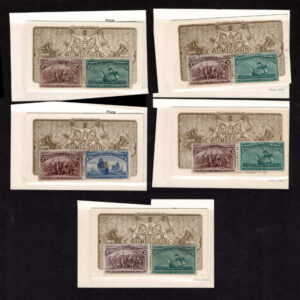 Lot 275 - UNITED STATES FORGERIES & FANTASIES: 1893 Columbians Expositions, tickets and postcards; 6 tickets - - Image 4