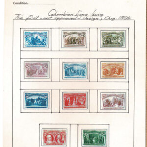 Lot 276 - UNITED STATES FORGERIES & FANTASIES: 1893 Columbians Expositions & Trans- Mississippi Issues; 116 "stamps" - Image 1