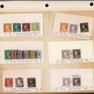 Lot 280 - UNITED STATES FORGERIES & FANTASIES: Washington & Franklin Issues; 797 "stamps" - Image 1
