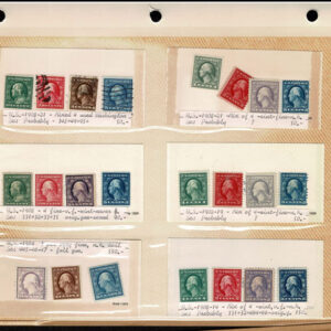 Lot 280 - UNITED STATES FORGERIES & FANTASIES: Washington & Franklin Issues; 797 "stamps" - Image 14