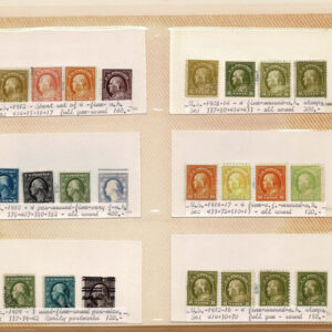 Lot 280 - UNITED STATES FORGERIES & FANTASIES: Washington & Franklin Issues; 797 "stamps" - Image 18