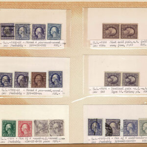 Lot 280 - UNITED STATES FORGERIES & FANTASIES: Washington & Franklin Issues; 797 "stamps" - Image 19