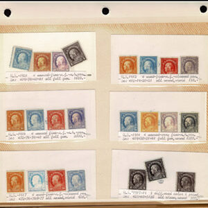 Lot 280 - UNITED STATES FORGERIES & FANTASIES: Washington & Franklin Issues; 797 "stamps" - Image 29
