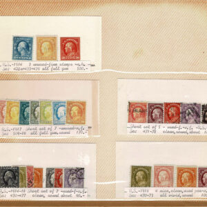 Lot 280 - UNITED STATES FORGERIES & FANTASIES: Washington & Franklin Issues; 797 "stamps" - Image 31