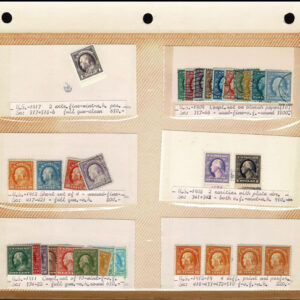 Lot 280 - UNITED STATES FORGERIES & FANTASIES: Washington & Franklin Issues; 797 "stamps" - Image 32