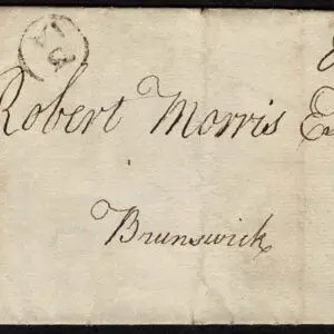 Lot 003 - UNITED STATES: Stampless; 1797 New Jersey   folded letter date lined "Forks of Egg Harbor" Dec 20 1797 - Image 1