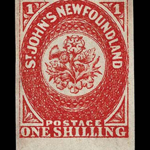 Lot 300 - FORGERIES & FANTASIES:  Newfoundland  8 Pence, Type C with gum. SHEET MARGIN COPY - Image 1