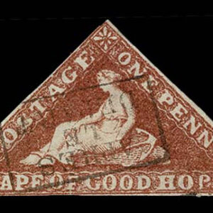 Lot 310 - FORGERIES & FANTASIES:  CAPE OF GOOD HOPE 1p brick red - Image 1