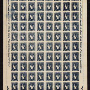 Lot 315 - FORGERIES & FANTASIES: India : 1854 1/2 a red, 1/2s blue, 4 a red & blue complete "sheets: - Image 3