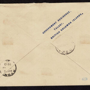 Lot 343 - BRITISH SOLOMON ISLANDS: 1908-11; 1d red  PAIR - Image 2