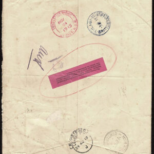 Lot 346 - BRITISH SOLOMON ISLANDS: 1911 4d red on yellow STRIP OF THREE - Image 2