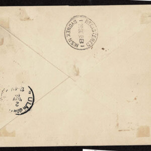 Lot 349 - BRITISH SOLOMON ISLANDS: Used to Germany, 1910 5sh green on yellow tied by TULAGI SP 9 BRITISH SOLOMON IDS c.d.s - Image 2