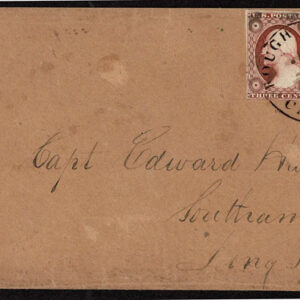 Lot 036 - UNITED STATES: California; 1854  3c brownish carmine, PAIR, Position 87-88L3 - Image 1
