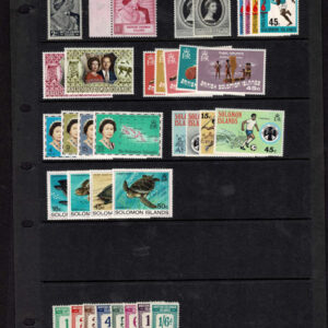 Lot 361 - BRITISH SOLOMON ISLANDS:  1913 to 1980  Selection of a few hundred  on stock pages and 5 auction lot sheets - Image 8