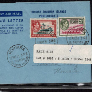 Lot 363 - BRITISH SOLOMON ISLANDS:  1913 to 1935 George VI Issues; 180+ covers running the gamut of the pre and post war issues - Image 35