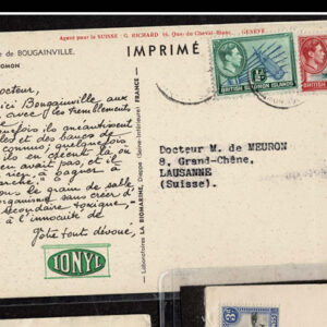 Lot 363 - BRITISH SOLOMON ISLANDS:  1913 to 1935 George VI Issues; 180+ covers running the gamut of the pre and post war issues - Image 39