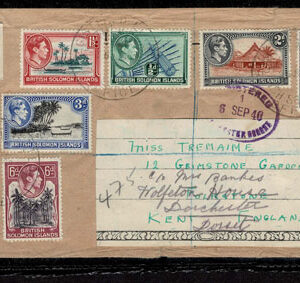 Lot 363 - BRITISH SOLOMON ISLANDS:  1913 to 1935 George VI Issues; 180+ covers running the gamut of the pre and post war issues - Image 61