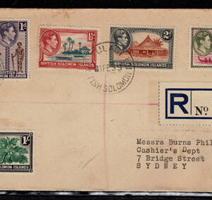 Lot 363 - BRITISH SOLOMON ISLANDS:  1913 to 1935 George VI Issues; 180+ covers running the gamut of the pre and post war issues - Image 70