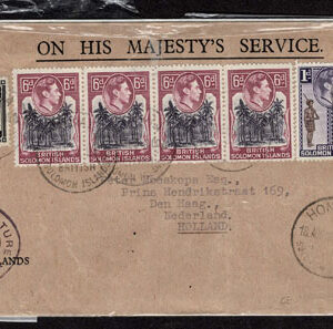 Lot 363 - BRITISH SOLOMON ISLANDS:  1913 to 1935 George VI Issues; 180+ covers running the gamut of the pre and post war issues - Image 75