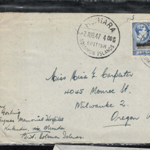 Lot 363 - BRITISH SOLOMON ISLANDS:  1913 to 1935 George VI Issues; 180+ covers running the gamut of the pre and post war issues - Image 96