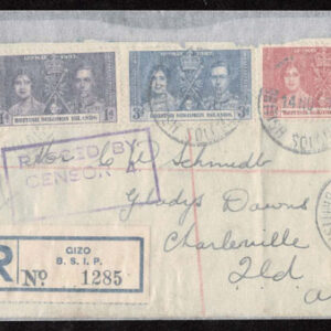 Lot 363 - BRITISH SOLOMON ISLANDS:  1913 to 1935 George VI Issues; 180+ covers running the gamut of the pre and post war issues - Image 102