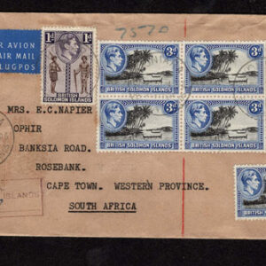 Lot 363 - BRITISH SOLOMON ISLANDS:  1913 to 1935 George VI Issues; 180+ covers running the gamut of the pre and post war issues - Image 125
