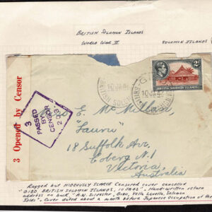 Lot 363 - BRITISH SOLOMON ISLANDS:  1913 to 1935 George VI Issues; 180+ covers running the gamut of the pre and post war issues - Image 129