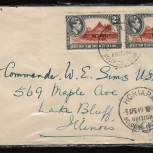 Lot 363 - BRITISH SOLOMON ISLANDS:  1913 to 1935 George VI Issues; 180+ covers running the gamut of the pre and post war issues - Image 135